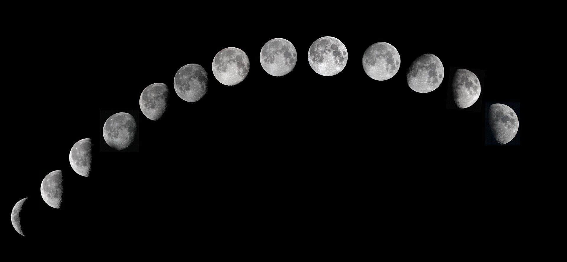 Ciclo lunar fotografiado